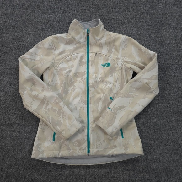 The North‎ Face Jacket Womens Small Tan Camo Apex Bionic Windwall Hike Outdoors - Picture 1 of 16